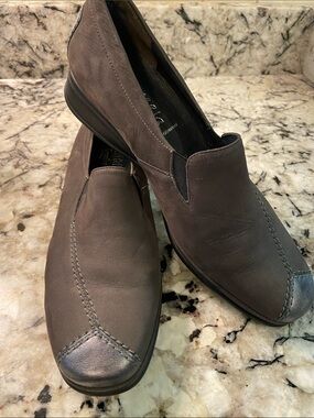 Semler Ria Leather Loafers Women's US 10W Brown Orthopedic Comfort Grandma Core